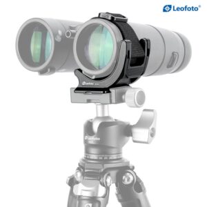 Leofoto BC-01 Stativadapter verrekijker op statiefadapter, driekwartaanzicht