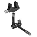 Leofoto AM-6X Haltearm complete set met Magic Arm en GMC-02 klem gemonteerd op statiefaansluiting