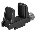 Leofoto AM-6X Haltearm detail van GMC-02 klem met Arca-Swiss voet en stelknop