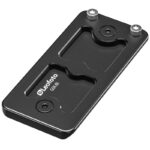 Leofoto GSK-80 Adapterrail close-up van het Arca-Swiss profiel met Leofoto-logo en schroefgaten