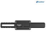 Leofoto GSA-180 Adapterschiene schuin bovenaanzicht van de rail met uitsparing en bevestigingspunten