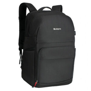 Dulepro City Backpack B420 V2 black vooraanzicht met strak ontwerp en zijvak met rits