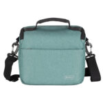 Dulepro Companion Shoulder Bag S22 light green vooraanzicht met draaggreep en afneembare schouderriem