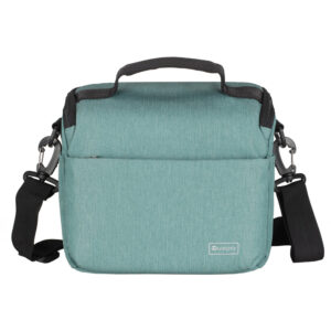 Dulepro Companion Shoulder Bag S22 light green vooraanzicht met draaggreep en afneembare schouderriem