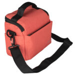Dulepro Companion Shoulder Bag S22 oranje linkerkant met zichtbare draagriem en achtervak