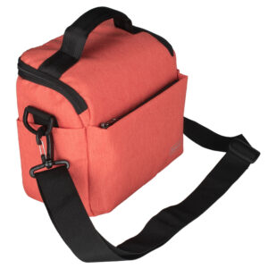 Dulepro Companion Shoulder Bag S22 oranje linkerkant met zichtbare draagriem en achtervak