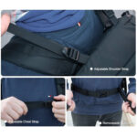 Dulepro Explorer Backpack B450N close-up van verstelbare draagbanden en heupriemclips