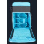 Dulepro Explorer Backpack B480N weergave van binnenkant met tabletvak en blauwe EVA-verdelers