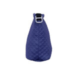Dulepro Magic DSLR Storage Pouch blauw zijaanzicht met bevestigingsclip en afgeronde vorm
