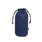 Dulepro Magic Lens Pouch L blauw vooraanzicht met trekkoordsluiting en gewatteerde structuur