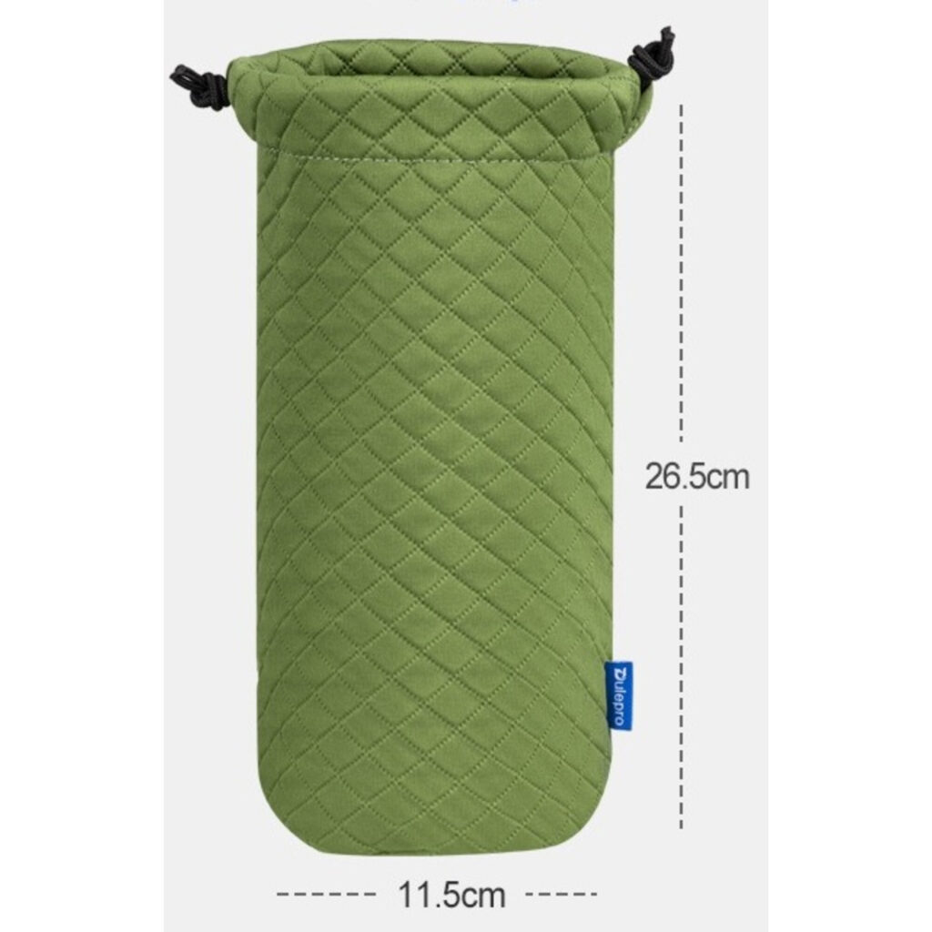 Dulepro Magic Lens Pouch L groen met afmetingen 26,5 x 11,5 cm aangeduid ter illustratie