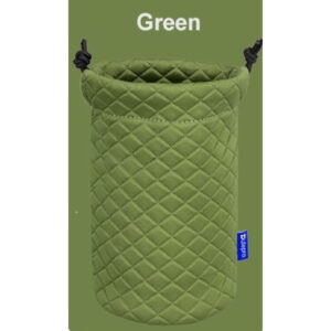 Dulepro Magic Lens Pouch L groen met labelaanduiding en rechtopstaand weergegeven