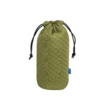 Dulepro Magic Lens Pouch L groen zijaanzicht met subtiele textuur en blauwe merklabel