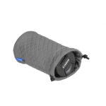 Dulepro Magic Lens Pouch S grijs liggend met lens zichtbaar in geopende ingang