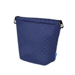 Dulepro Magic Storage Pouch Mirrorless blauw vooraanzicht met diamantvormige gewatteerde structuur en blauw label