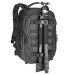 Dulepro Pioneer Pro Backpack B420N zijaanzicht met toegangspaneel en bevestigde accessoires