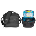Dulepro Pioneer Shoulder Bag S22 achterkant met handgreep en overzicht van gesloten tas