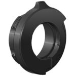 EP Arms Objectiefadapter RotoClip GWA voor Pard FT32 / NV FD1 close-up van zwarte modulaire adapterring met interne bajonetaansluiting.