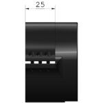 EP-Arms-Lensadapter-RotoClip-ZFHL-46mm-2 EP Arms Objectiefadapter 46mm close-up zijaanzicht van klemzone met schroefgaten en montagedeel van de RotoClip ZFHL-adapter.