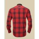 Härkila Driven Hunter-shirt, rood/zwart geruit, maat XXL