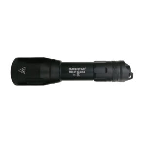 Maximtac HD-IR Gen 3 IR-ophelder zijaanzicht met zwarte aluminium behuizing