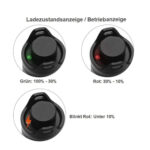 Maximtac HD-IR Gen 3 IR-ophelder achterzijde met laadstatusindicator groen en rood