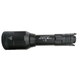 Maximtac HD-IR Pro Gen 3 IR-ophelder zijaanzicht met zwarte aluminium behuizing