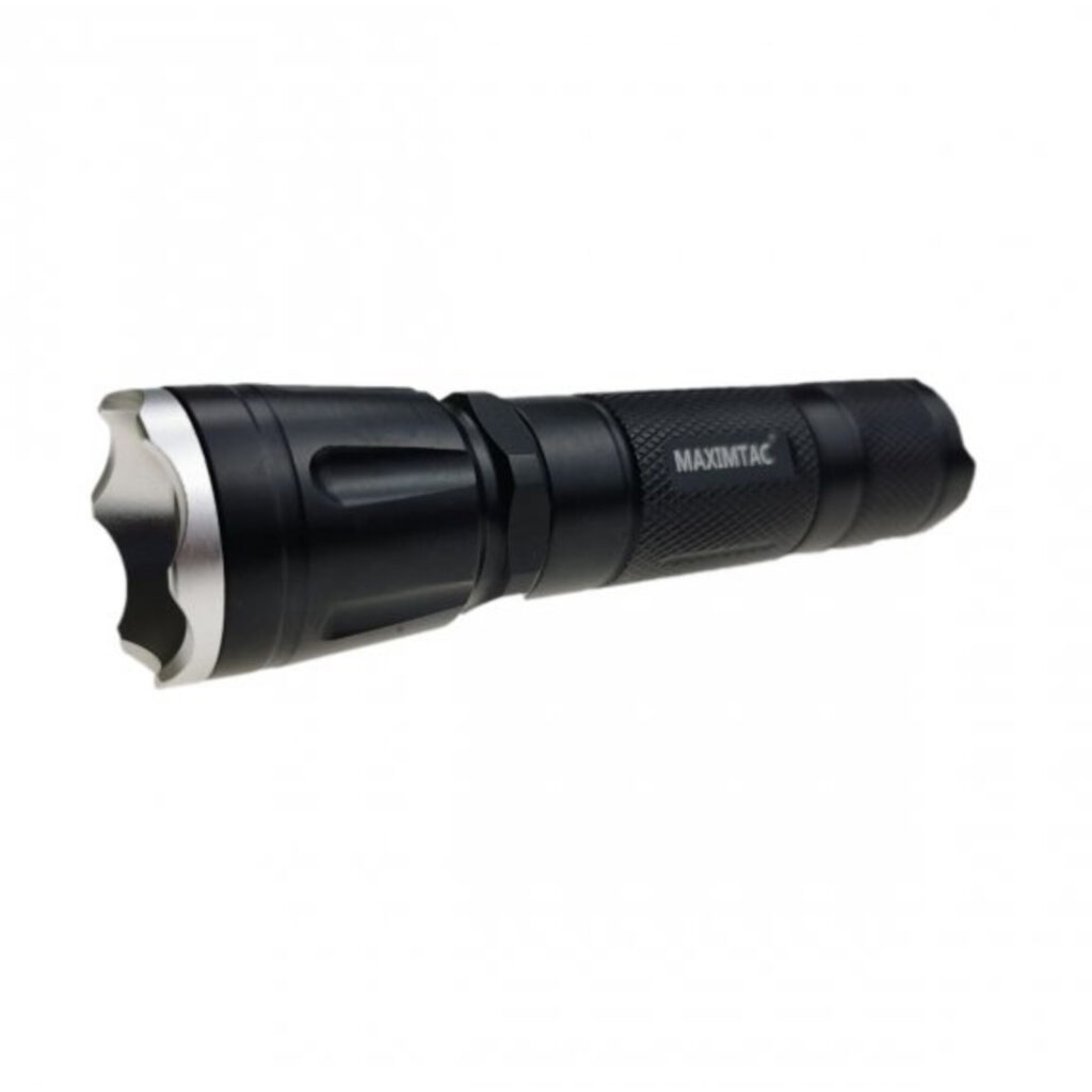Maximtac IR-ophelder 850nm zijaanzicht met zwarte aluminium behuizing