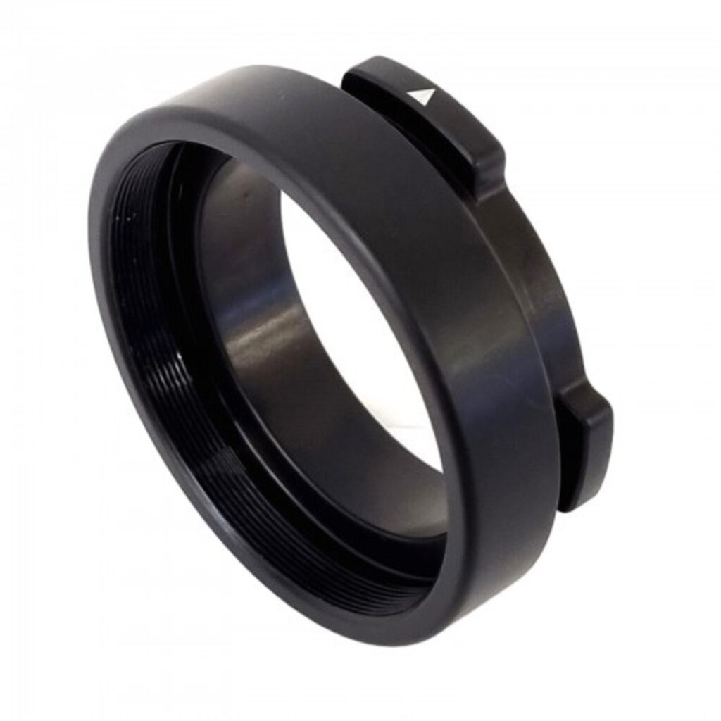 Rusan Objectiefadapter modulaire Rusan Connector MCR-FT32 adapterring in matzwart met vergrendellip en binnendraad