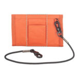 Summit-Creative Memory Card Bag orange achterkant met bevestigingslus en los veiligheidskoord