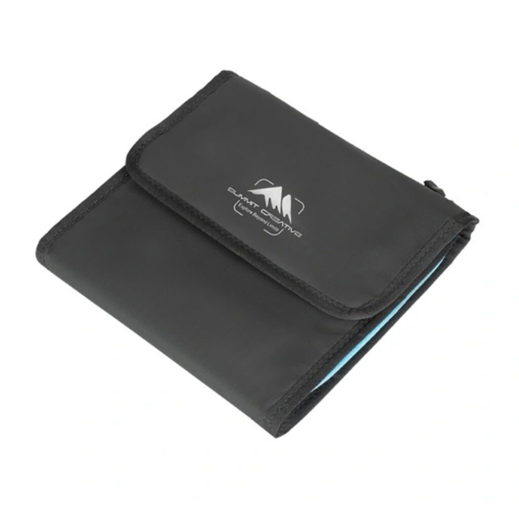 Summit-Creative Filterbag FB100-5 zwart vooraanzicht met logo en compacte vormgeving