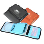 Summit-Creative Filterbag FB100-5 oranje en zwart volledig geopend met blauwe binnenzijde en filtercompartimenten