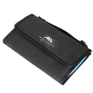 Summit-Creative Filterbag FB100-8 zwart vooraanzicht met logobedrukking en ritssluiting