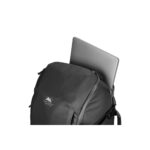 Summit-Creative Metropolis Backpack 22l black bovenaanzicht met open bovencompartiment en vakverdeling