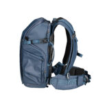 Summit-Creative Metropolis Backpack 22l blauw linkerzijaanzicht met zicht op ritsvak en heupriem