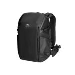 Summit-Creative Metropolis Backpack 26l zwart zijaanzicht met zichtbaar rugpand