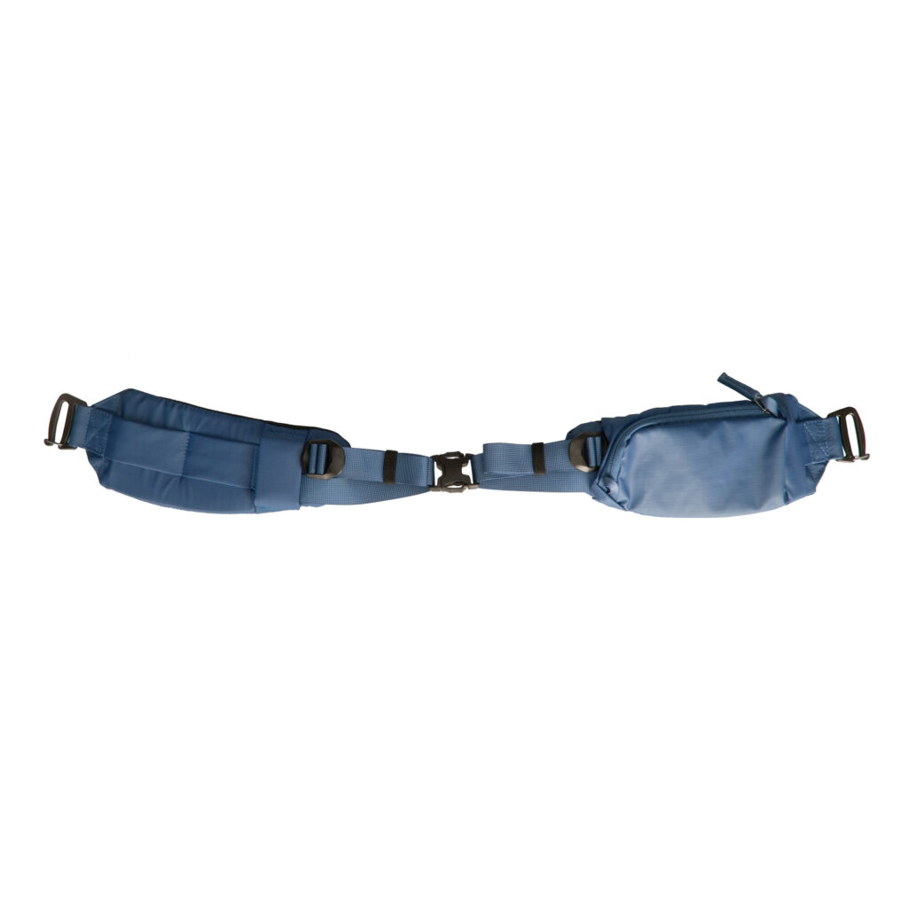 Summit-Creative Metropolis Backpack 26l zwart volledig geopend bovenaanzicht met blauwe interieurindeling