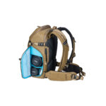 Summit-Creative Metropolis Backpack 26l champagne linkerzijde geopend met toegang tot cameravak