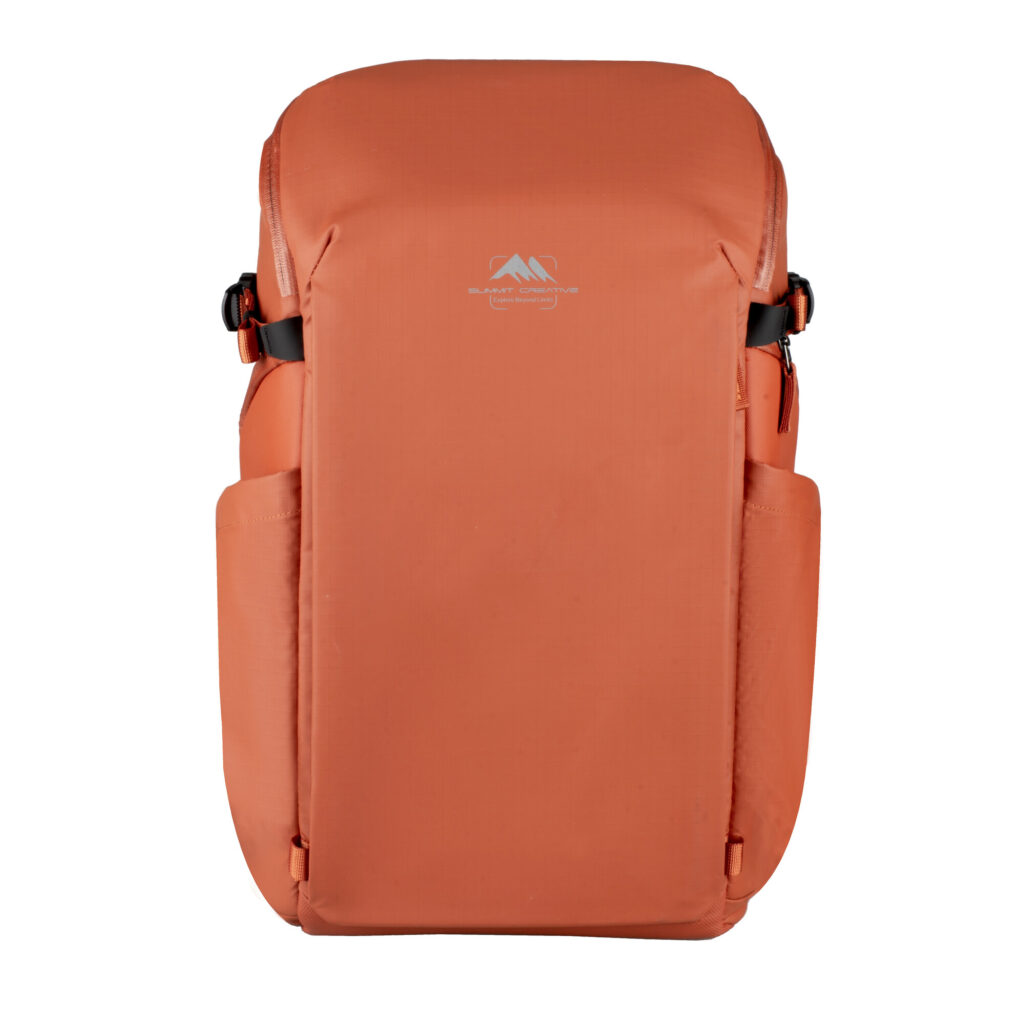 Summit-Creative Metropolis rugzak 26 l oranje vooraanzicht met strakke en minimalistische vormgeving