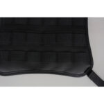 Summit-Creative Molleplate zwart close-up van geweven nylon bevestigingslussen