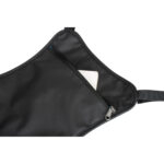 Summit-Creative Molleplate zwart close-up van achterkant met geopende ritssluiting en vak