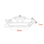 Summit-Creative Speedyclip Orange technische tekening met afmetingen en riembreedte