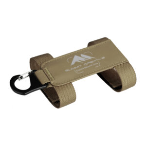 Summit-Creative Speedyclip-riem champagnekleurige riem met zwarte karabijnhaak en dubbele bevestigingslussen