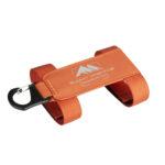 Summit-Creative Speedyclip-riem oranje productweergave met bevestigingshaak en dubbele riemlussen