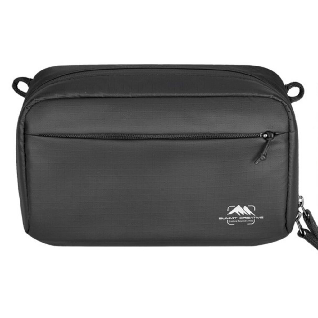 Summit-Creative Storage Bag 2L zwart vooraanzicht met ritssluiting en logo op de voorkant