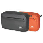 Summit-Creative Storage Bag 2L zwart en oranje variant naast elkaar met zicht op compacte formaat en rits