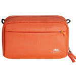 Summit-Creative Storage Bag 2L oranje vooraanzicht met ritssluiting, draaglus en logo