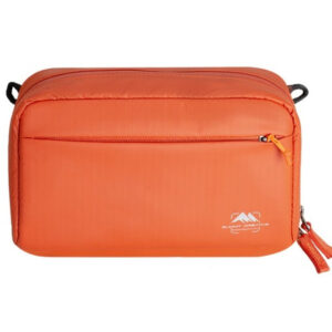 Summit-Creative Storage Bag 2L oranje vooraanzicht met ritssluiting, draaglus en logo