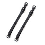 Summit-Creative Tenzing BStraps zwart paar bevestigingsriemen volledig uitgestrekt met gespen