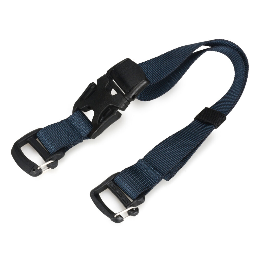 Summit-Creative Tenzing BStraps blauwe riemen beide zijden opengemaakt met bevestigingsuiteinden